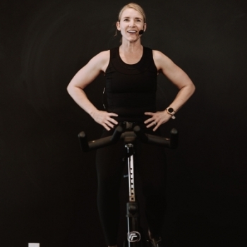Jen on cycle